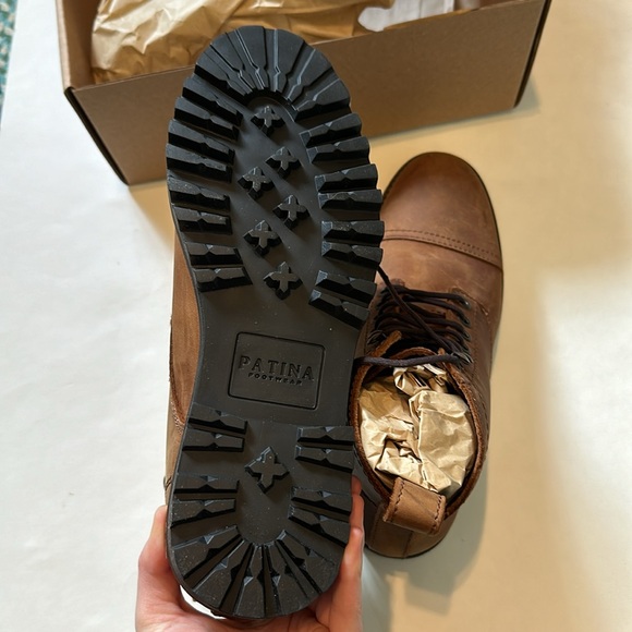 NIB Portland Leather Patina Almost Perfect The Breaker Caribou Lace Up Boots - Picture 7 of 7